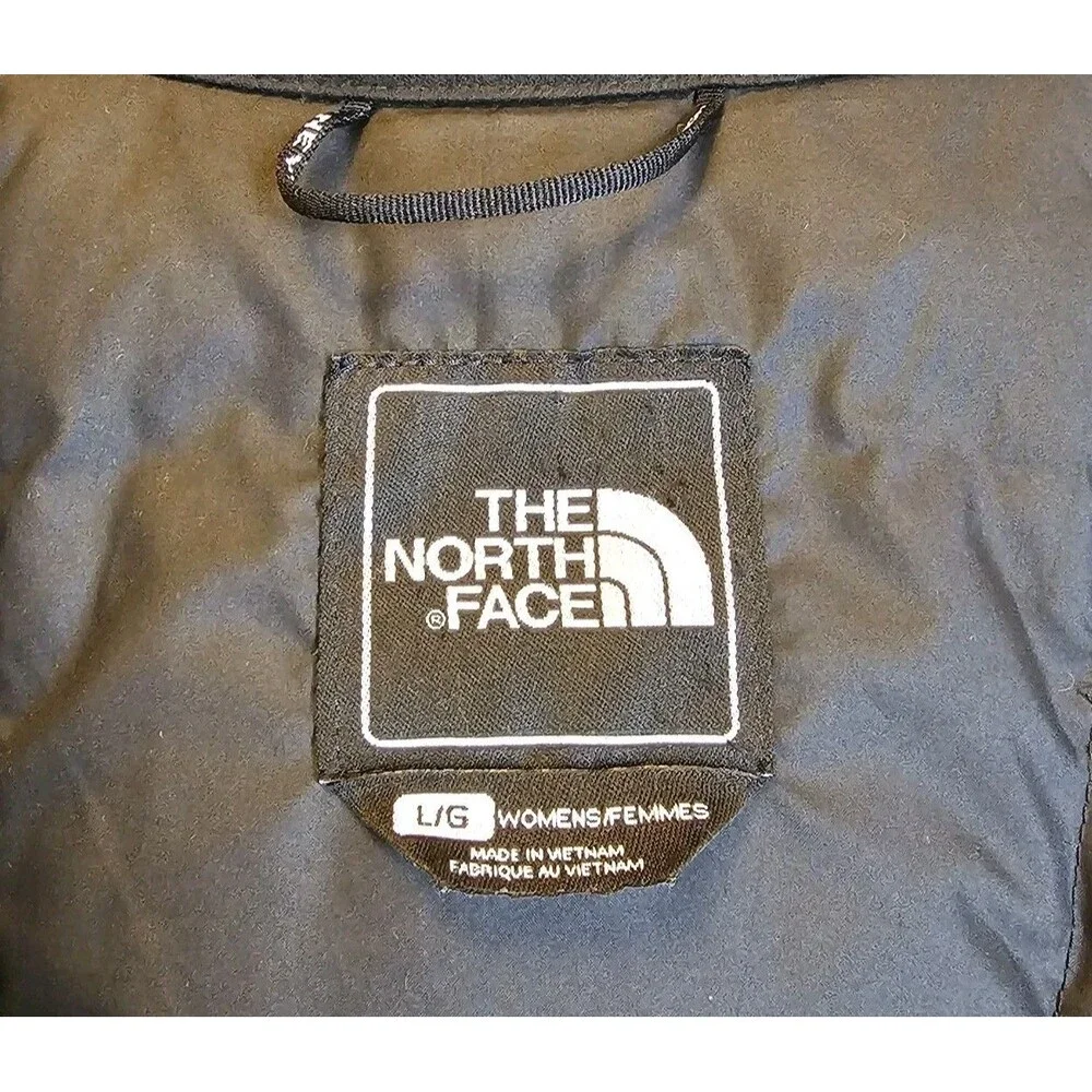 The North Face Metropolis 550 Down Puffer Jacket Parka Coat Womens L Long Black - Picture 6 of 10